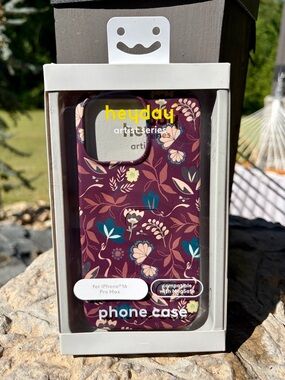 heyday NEW Floral Artist Series Phone Case for iPhone 16 Pro Max - Plum 💕💜